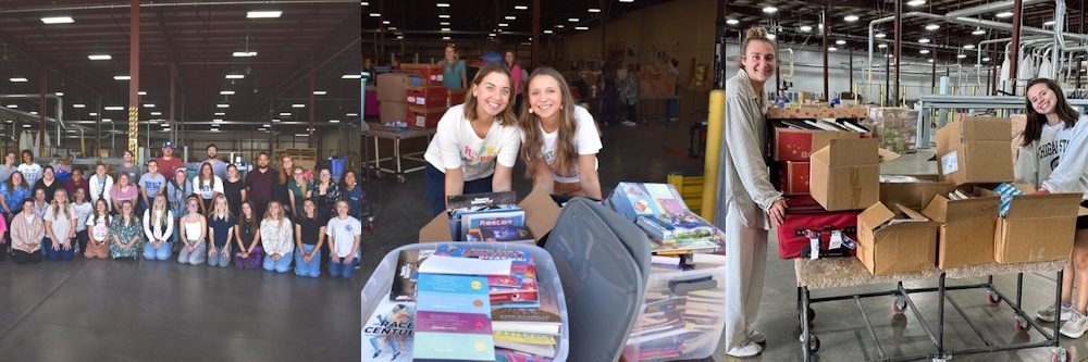 Education students receive classroom libraries